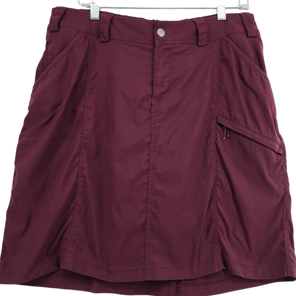 Duluth Trading Co 16 Burgundy Skort Hiking Outdoor Gorpcore Utility Active Skirt
